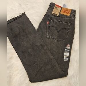 Levi's 501 Women's  Charcoal Straight Jeans